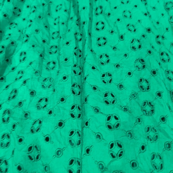 J Crew Eyelet Sleeveless 100% Cotton Lined Buttoned Shirt Dress Women’s Size 2 T - Picture 13 of 13